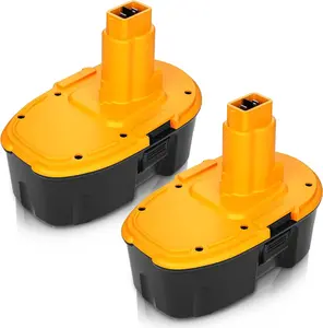 2 Packs Upgraded to 4500mAh Ni-Mh 18V DC9096 DC9098 DC9099 DW9098 Replacement Battery Compatible with Dewalt 18 Volt XRP Batteries DW9095 DW9096 DW9099 DE9039 DE9095 DE9096 DE9098 DE9503(Yellow)