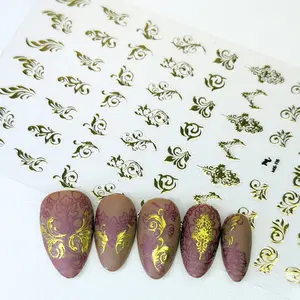 Gilded Details (MS-115) - Nail Art Stickers