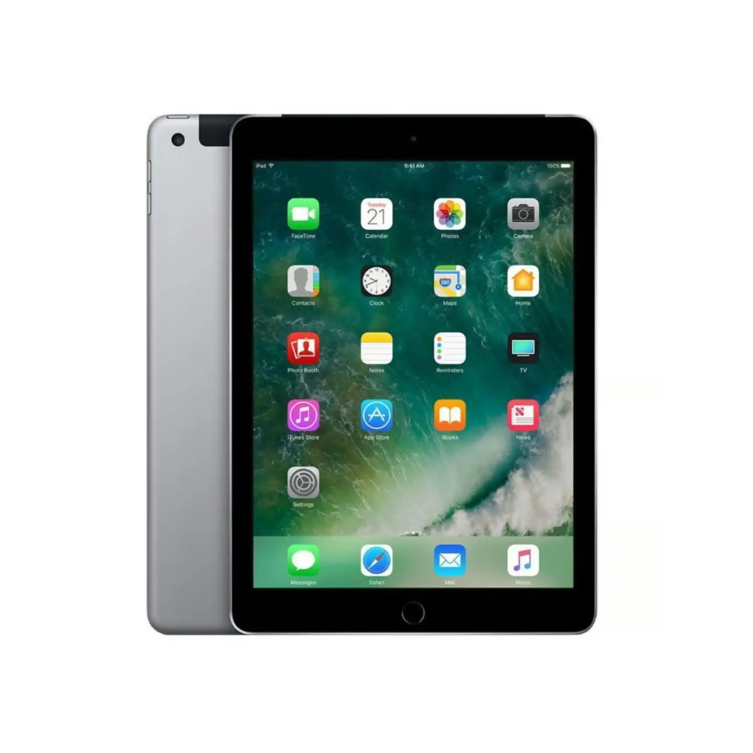 Refurbished Apple iPad 6th Gen 32GB Wi-Fi 9.7" Retina Display Space Gray 2018 with A10 Fusion Chip & Tablet Charger Accessories | (Eco-Friendly Condition)