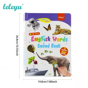 My first English audio book for toddlers aged 1–6 — over 300 words, 13 topics, fun word games and bilingual toys, educational language learning, perfect vocabulary flashcards gift