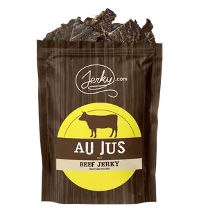 All-Natural Beef Jerky - Au Jus - Dried Snack - Ideal for Snacks