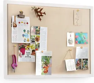 Large multifunctional notice board with stylish design and great practicality. Perfect for home, kitchen, office and school use. The extra-large surface offers enough space to pin photos, schedules, memos, calendars, menus and daily reminders easily.
