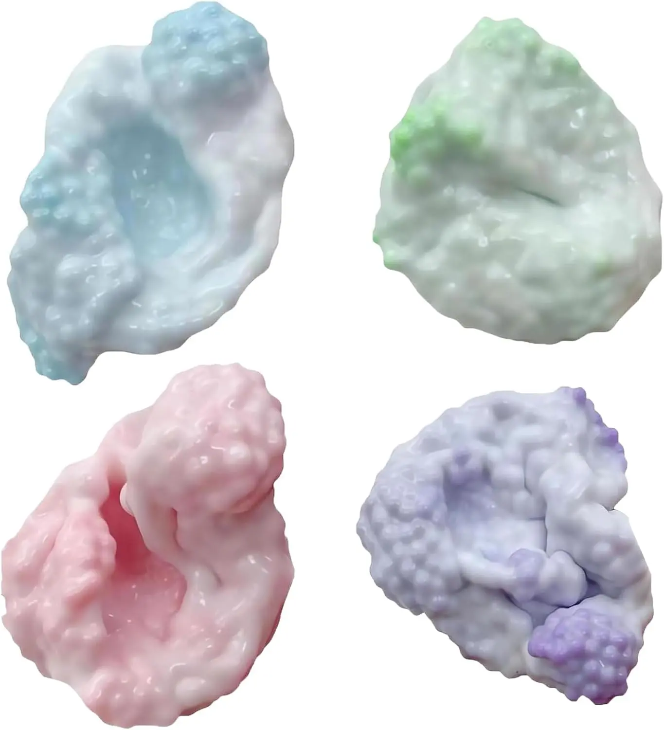 ASMR Crunchy Stress Ball - Stress Relief Fidget Toy, Soft Squeeze Decompression Toy for Relieving Anxiety and Sensory Irritability with Soothing Head Sound