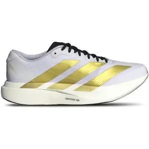 Adidas Men's White/Gold Adizero Evo SL Sneakers, JQ4441
