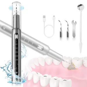 Plaque/Tartar Remover for Teeth,Rechargeable Dental Calculus 5 Mode and 3 Heads USB C UV Light Smart Power Off| Ipx6 Waterproof Remover 90 Day Battery & 3 Hour Charge Teeth Cleaning Kit with LED Light & Adjustable For Home Travel