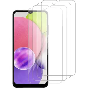[4 Pack]  Glass Screen Protector Compatible for  Galaxy A03s /Galaxy A03 Core /Galaxy A03[9H Hardness]- Screen Tempered Glass, Scratch Resistant, Easy Install [Case Friendly][Bubble Free]