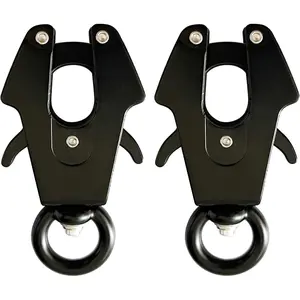 2 Pcs Small Frog Clip Quick Release Heavy Duty Buckle for Dog Chain and Dog Leash, Used for Linking Pet Collar