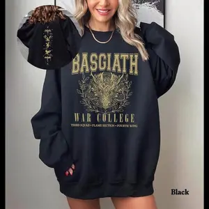Fourth Wing Dragon Sweater, Basgiath War College Shirt, Dragon Rider Sweatshirt, Bookish Sweater, Empyrean Series, Fourth Wing Gift DL