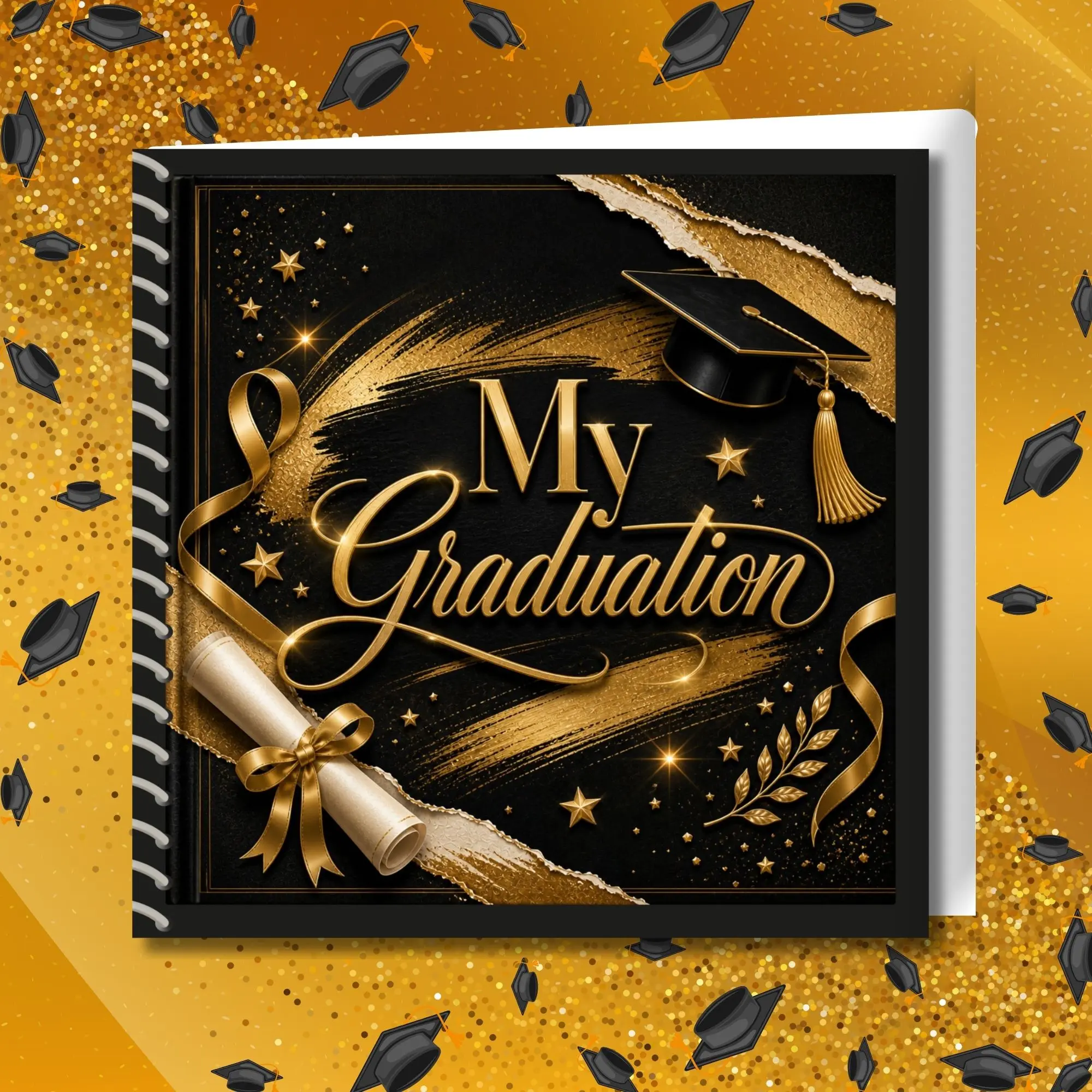 Graduation Scrapbook- Fully Designed Layout Pages