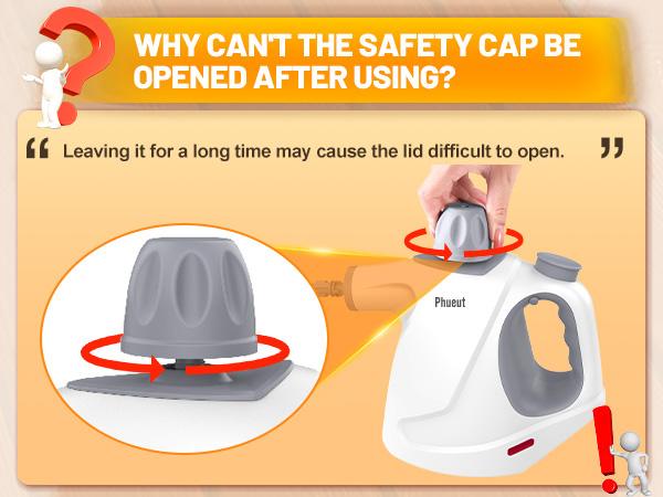 Phueut 1250W Pressurized Steam Cleaner with 11-Piece Accessories 360-Degree Angle for Floor Grout Tile Grease Multipurpose Home Cleaning Tool 15.2OZ Water Tank Capacity