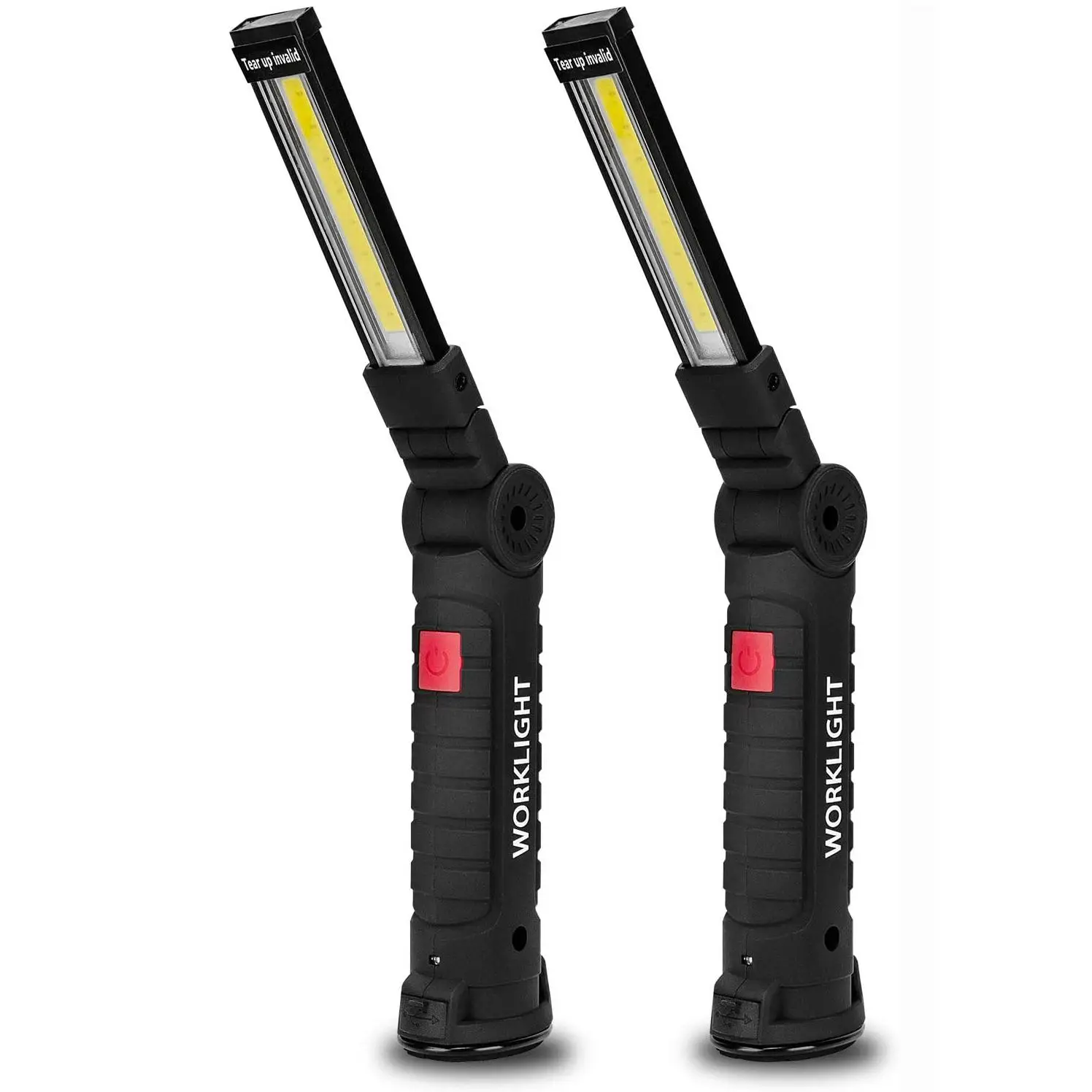 Rechargeable LED Work Light Grill Light with Magnetic Base, 360° Rotatable Work Light with 5 Lighting Modes, Portable LED Light for Outdoor Camping