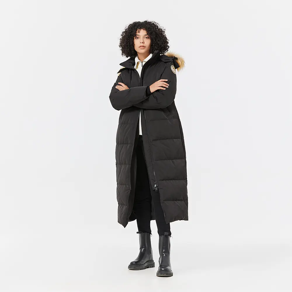 Fitouch Women's Waukee Long Down Coat Parka Jacket | 750+ Fill Power | Full-Length