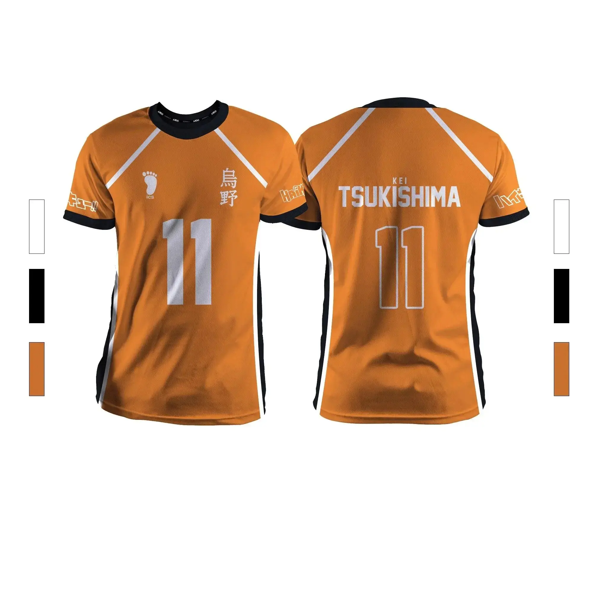 2026 Summer New Men's Sports Fashion Casual Comfortable Breathable Volleyball Anime Unisex Short Sleeve Round Neck T-Shirt