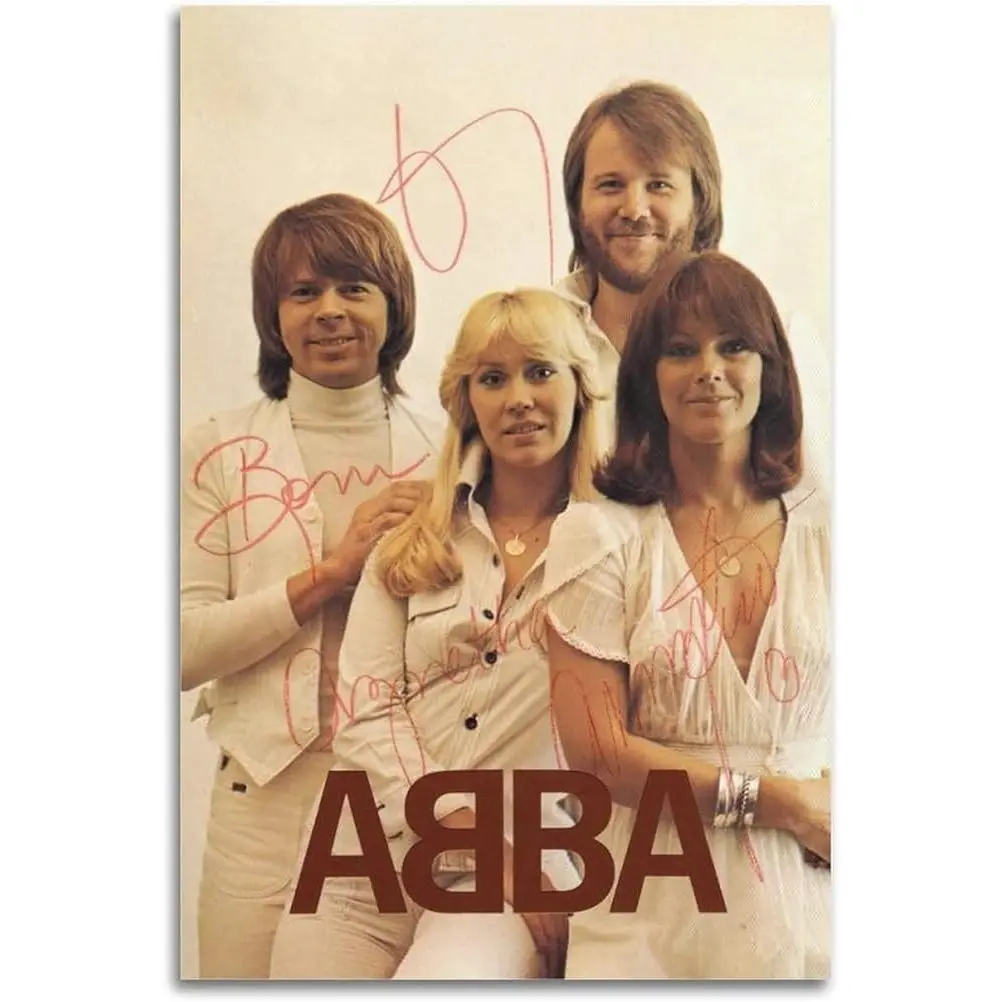 ABBA 1997 Rock Band Poster Vintage Legend Rock Star Poster