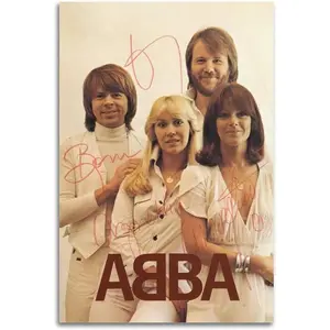 ABBA 1997 Rock Band Poster Vintage Legend Rock Star Poster