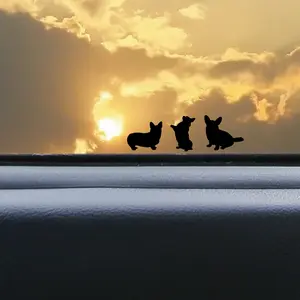 Corgi Hidden Easter Egg Decals | Tiny dog decal | Small decals for cars | Hidden Truck Decals | Waterbottle Decals | dog Car Accessories | R