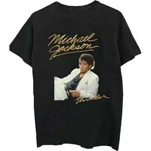 Men's Michael Jackson Thriller White Suit Slim Fit T-shirt Large Black