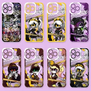 Murder Drones Anime Transparent Phone Cases For iPhone 17 Promax Pro Air 16 Plus 15 14 13 12 11 Shockproof Protective Cover Perfect Christmas Halloween Birthday Gift