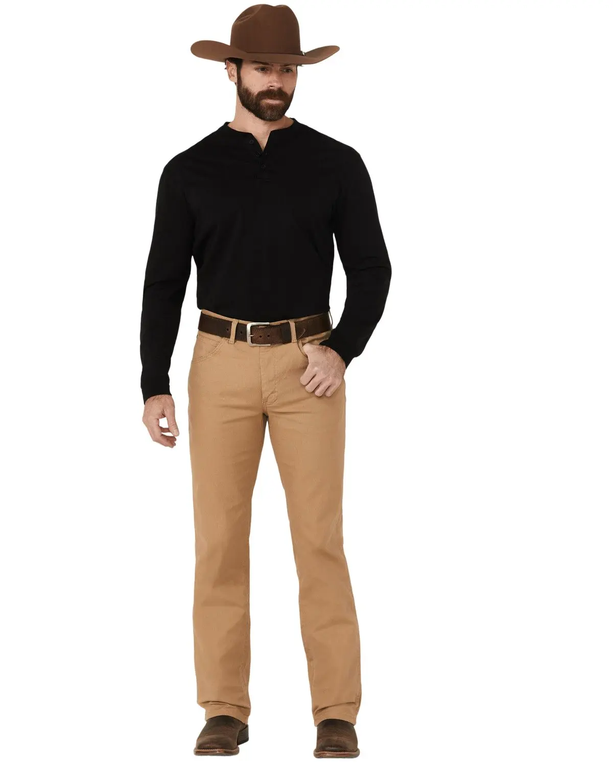 Wrangler Men's Men'S Tough Comfort Performance Slim Straight Canvas Jeans - 112361473-Lng