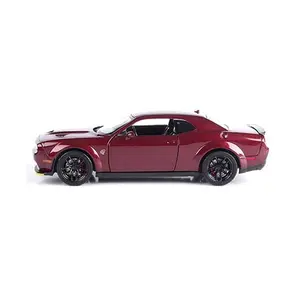 2018 Dodge Challenger SRT Hellcat Widebody - Burgundy Metallic (MiJo Exclusive) Diecast 1:24 Model Car - Motormax 79350BUR