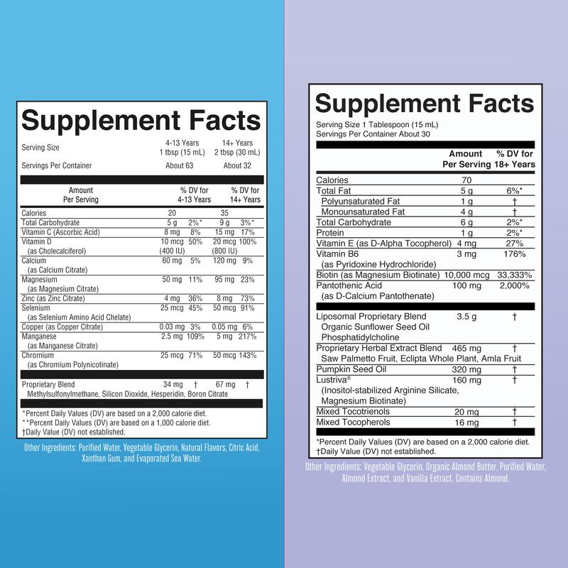 MaryRuth's Hair Growth + Nighttime Routine Bundle - Hair Growth Max Liposomal & Liquid Nighttime Multimineral