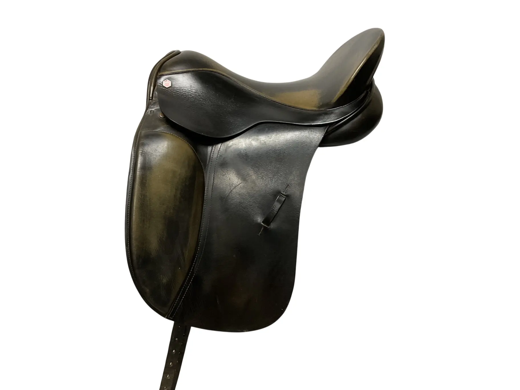 Albion Modified Comfort Dressage Saddle - 17.5 in Wide Fit, Deep Flap, Panel Flocked, Wide Seat, Veg Tan Leather Equestrian Tack with Try Before Buy for Horse Riding Dressage (Sports & Outdoor Leisure Equipment)