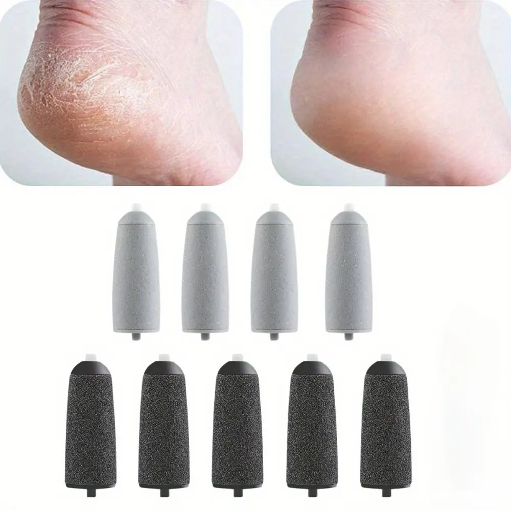 [Tools & Hardware] A Set of 9 Pcs Replacing Grinding Wheel Heads Including 5 Black Coarse Sand and 4 Light Gray Replacement Sanding Heads for Removing Foot Skin,Dead Skin,Scabs,And Hard Skin