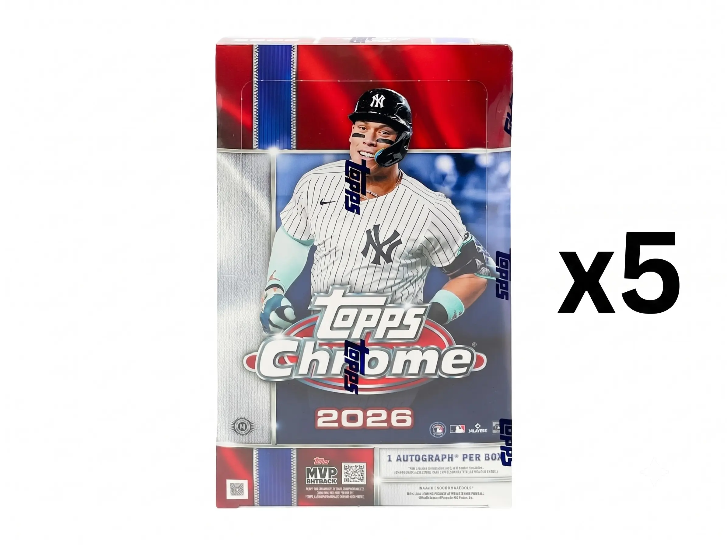 Break #0176 - x5 2026 Topps Chrome Baseball Hobby Boxes