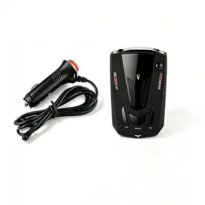 V7 16-Band Car Speed Reminder Assistant, Plug & Play Vehicle Driving Device with Voice Prompt & LED Display, Auto Accessory with Charger and Anti-Slip Mat