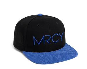 Corduroy MRCY Snapback - Blue & Black