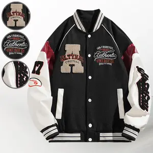 A street art exhibition baseball jacket, where street meets art with a unique design that turns heads