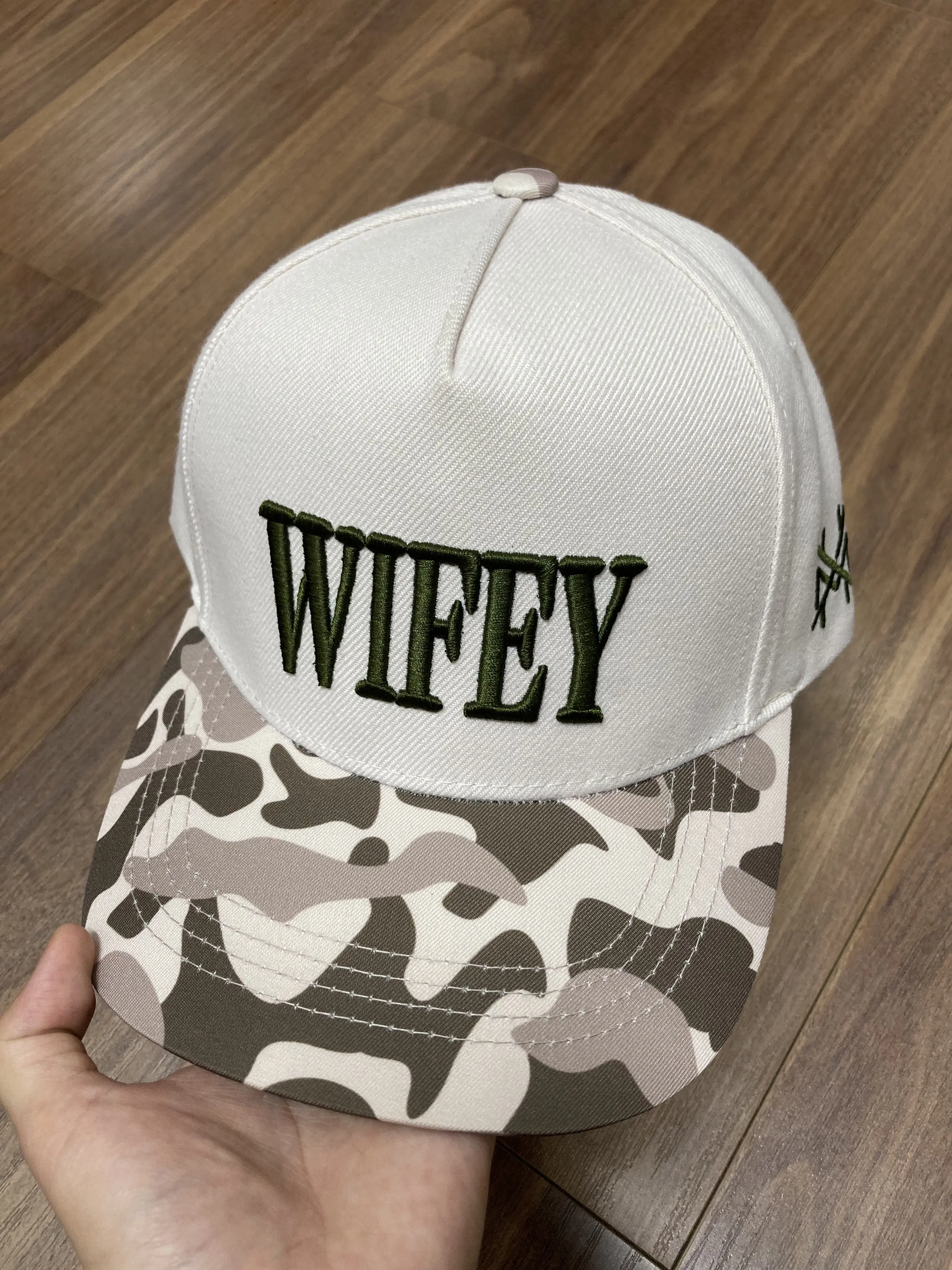[Clearance Sale] Wifey Puff Camo TMH Embroidered Hat, 10-15 days shipping