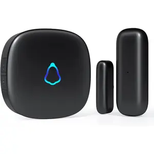 Door Chime, Wireless Door Open Contact Sensor Alarm with 500 FT Range, 58 Chimes and 5 Volume Levels for Business/Store/Home/Office When Entering, 1 Transmitter + 1 Plug-in Receiver