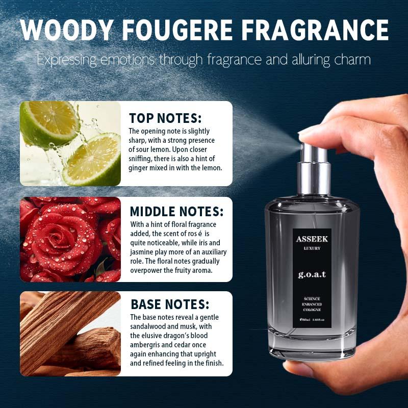 ASSEEK Midnight Marine Man Men's Perfume-OceanAroma 80ml Woody Amber Fragrance Eau deParfum Long Lasting Cologne Gift -Edp Intense