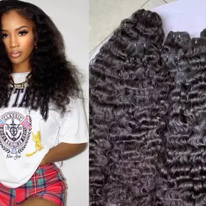 Curly Raw Indian Hair - Human Hair, Soft and Curly Texture, Versatile for Various Looks, Ideal for Everyday Wear