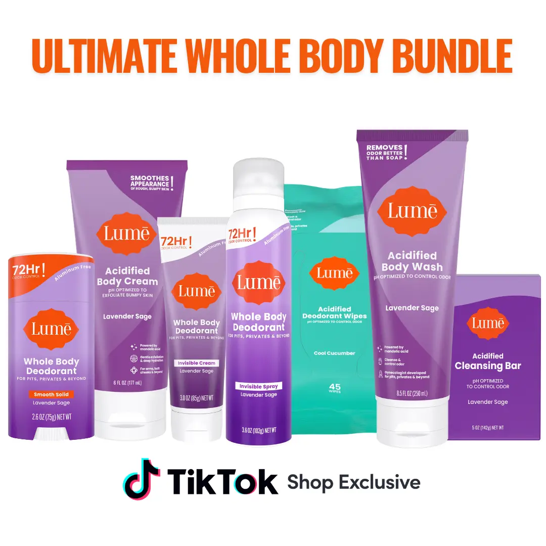 Lume's Ultimate Whole Body Deodorizing Bundle with Mandelic Acid & Aluminum Free Lume's Ultimate Whole Body Deodorizing Bundle with Mandelic Acid & Aluminum Free