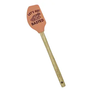 Holiday Spatulas Funny Cute Thanksgiving Xmas Season Cooking Utensils Funny Silicone Scraper Spatula Thanksgiving  Funny Food  Novelty Spatulas for Baking Get Basted