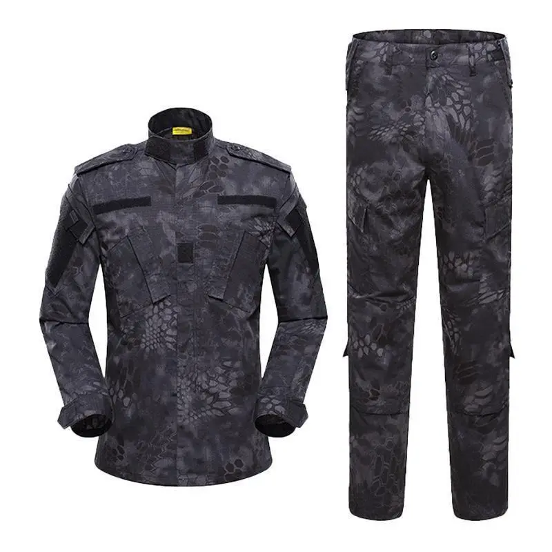 second-generation suit, men's long sleeved American camouflage outdoor training set, wear-resistant tactical suit second-generation suit, men's long sleeved American camouflage outdoor training set, wear-resistant tactical suit