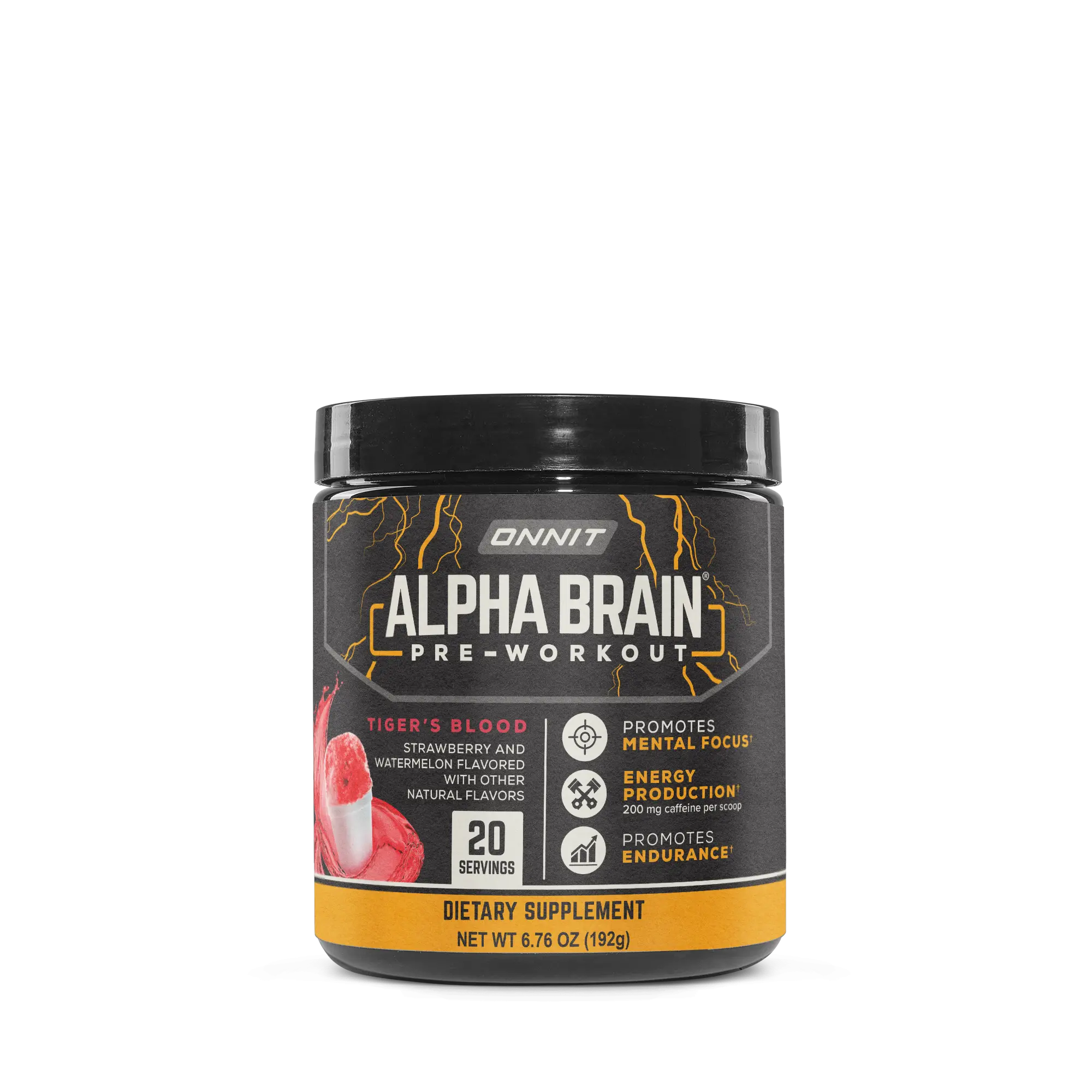 Alpha BRAIN® Pre-Workout - Tiger's Blood (20 Serving Tub) Alpha BRAIN® Pre-Workout - Tiger's Blood (20 Serving Tub)