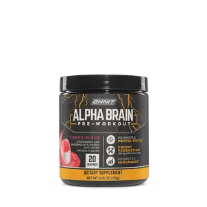 Alpha BRAIN® Pre-Workout - Tiger's Blood (20 Serving Tub)