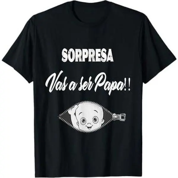 Funny SORPRESA T shirt. Vas a ser Papa-Pregnancy Noticia Tee T-Shirt