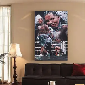 (Framed Frameless Poster Optional) Gervonta Davis Boxer Art Poster Canvas Wall Decor – Perfect For Home Decoration, Featuring The Boxer Theme,  Flat