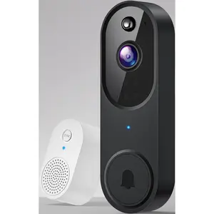 M52 Wireless Doorbell Camera – 1080P HD Security Camera for Indoor/Outdoor, Night Vision with 4 Infrared Lights, 120° Wide View, Motion Detection Alerts.Works with Smartphone, No Drilling Required – Perfect for Home Security & Front Door Monitoring