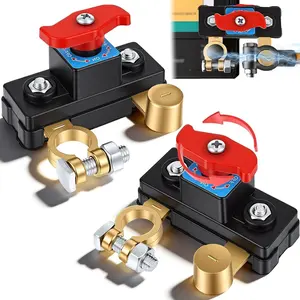 Car Battery Cut Off Switch, 2026 New Car Battery Power Cut-Off Switch Breaker, Smart Adjustable Battery Disconnect, Pure Copper Manual Rotary Battery Shut Off Switch Switch for Truck Boat Car