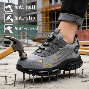 Men's Non-Slip Waterproof Work Boots - Steel & Composite Toe Safety Shoes, Anti-Smash Anti-Puncture Comfortable Breathable Hiking Shoes unisex