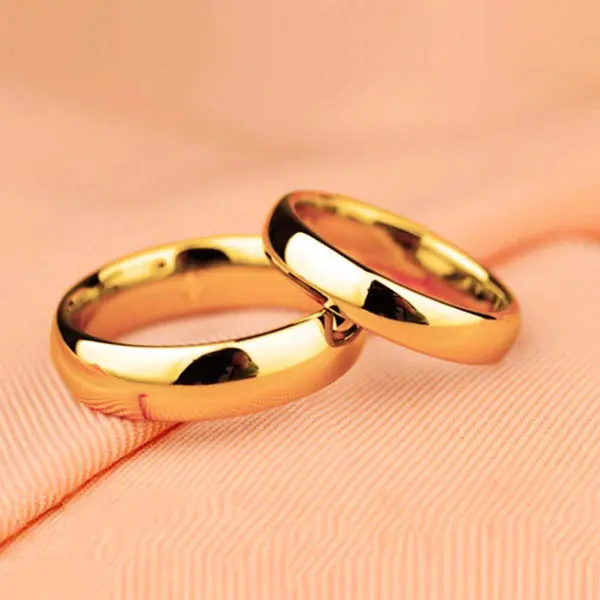 2pcs Couple Ring, Minimalist Fashion Couple Ring, Simple Ring, Suitable For Daily Wear, Birthday, Party, Jewelry, Accessory, Anniversary, Wedding