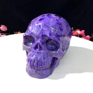 charoite big skull ornaments