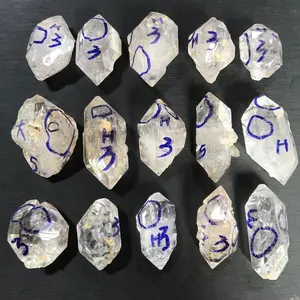 RARE! Herkimer dia mond crystal enhydro mobile sand bubble feature - gemstone Raw stone - Multi Jewelry making stone