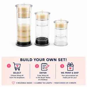 Create Your Own Wrap A Candle Set | Pick 2 Wrap Sets to Create Your Look.