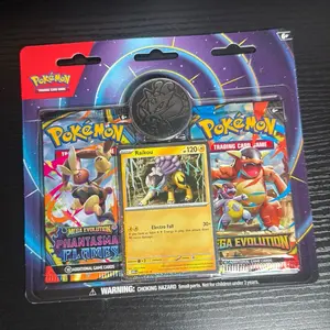 Pokémon Mega Evolution & Phantasm Flames Booster Pack Raikou Promo Card & Coin